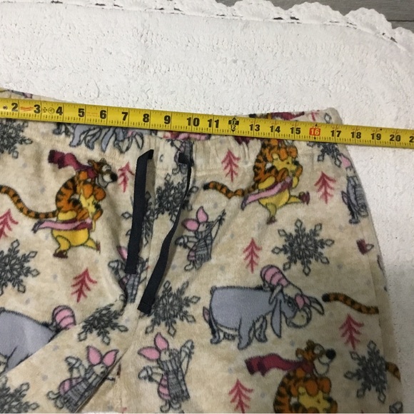 Disney Fleeced Sleep Pants XL Pooh Piglet Tigger Eeyore - Picture 4 of 10